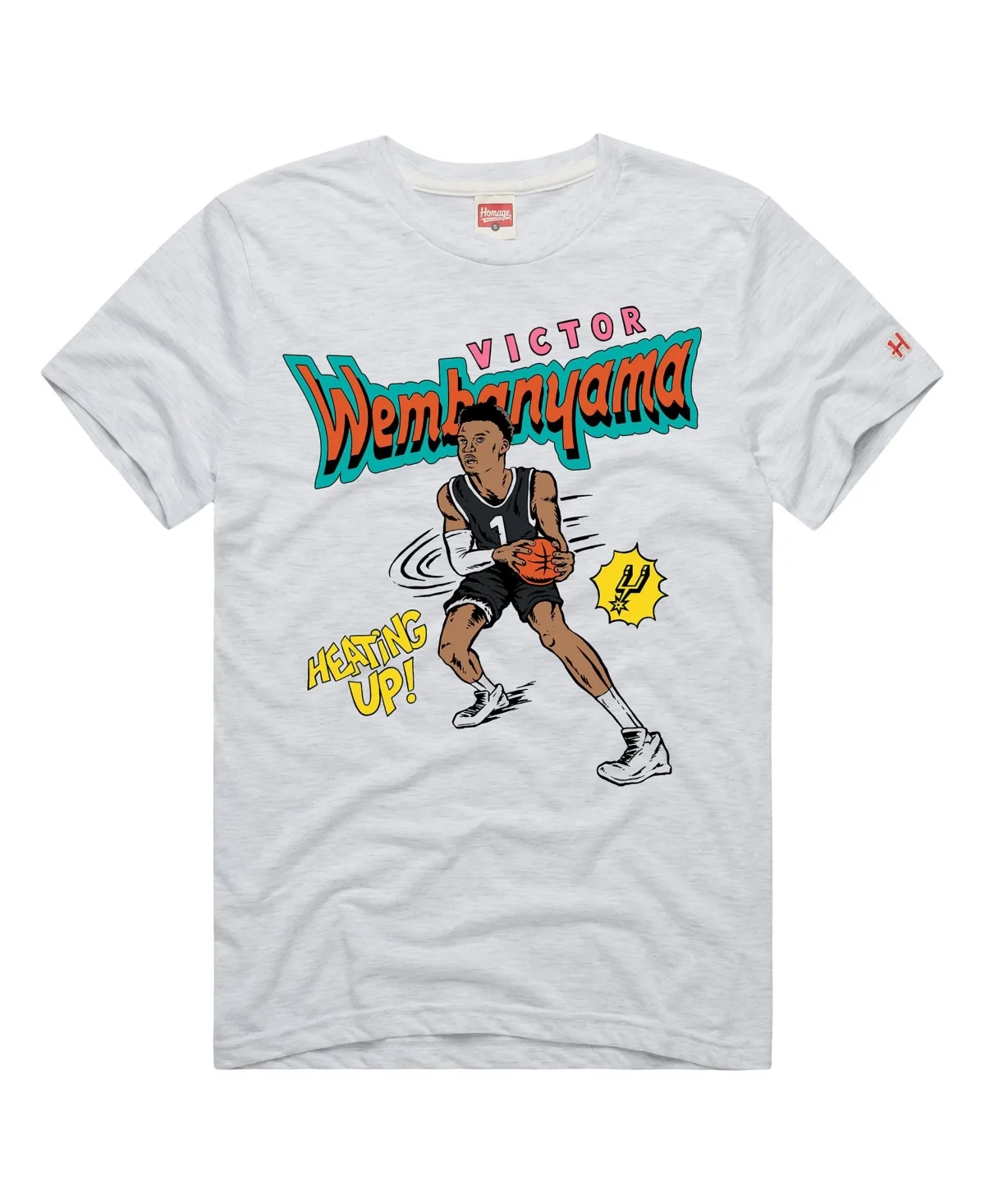 Victor Wembanyama San Antonio Spurs Comic Book Player T-Shirt by Homage