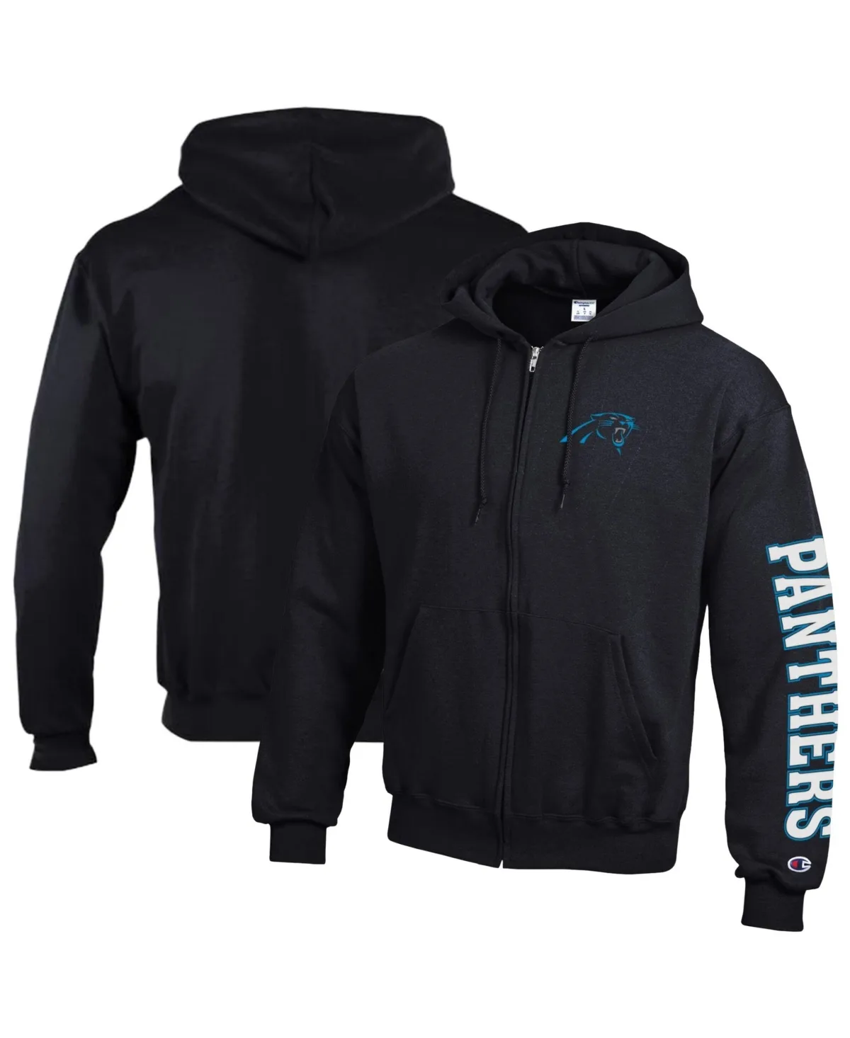 Carolina Panthers Power Blend Fleece Full-Zip Hoodie