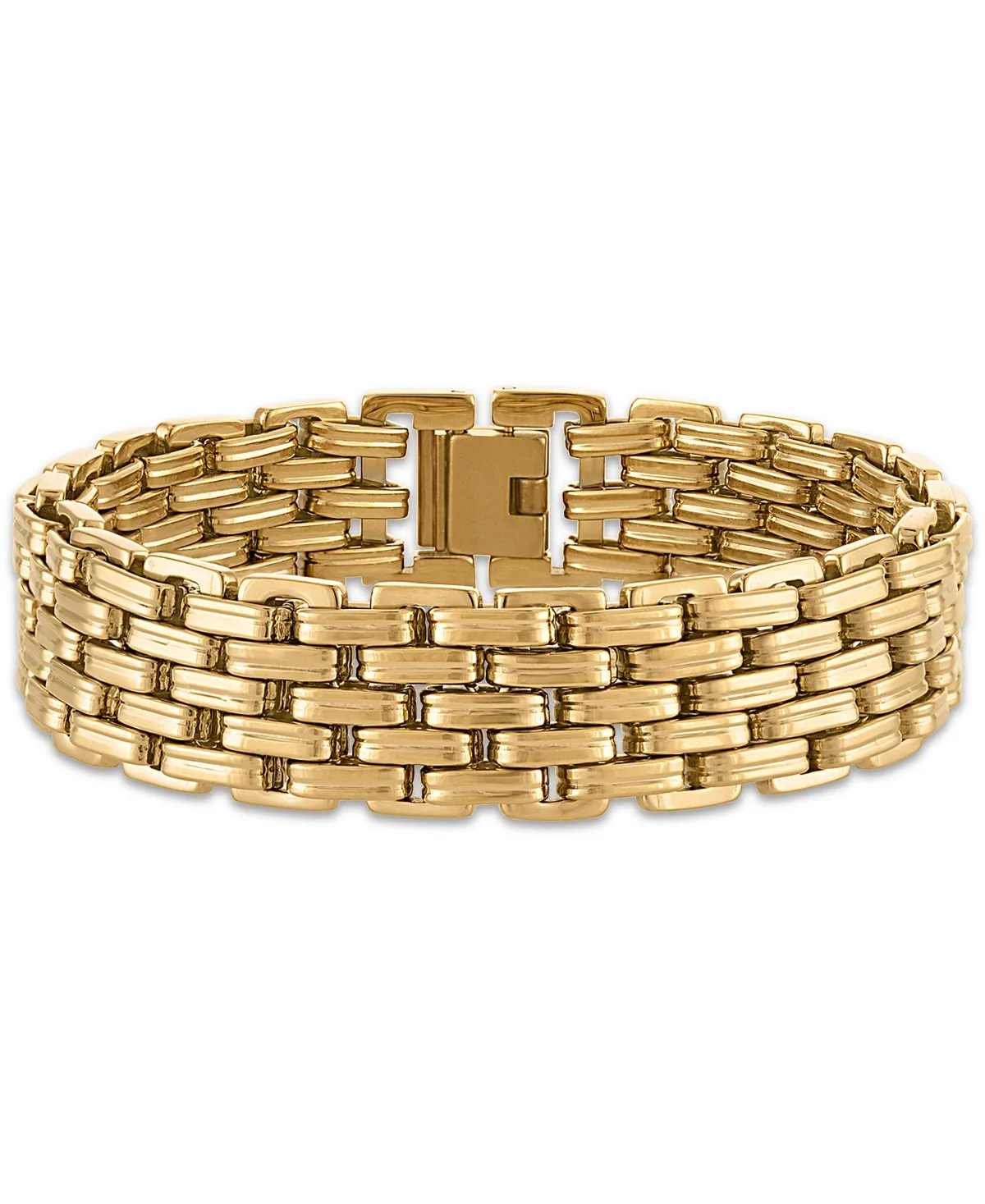 Black Ip-Plated Stainless Steel Chain Bracelet by Esquire Mens Jewelry