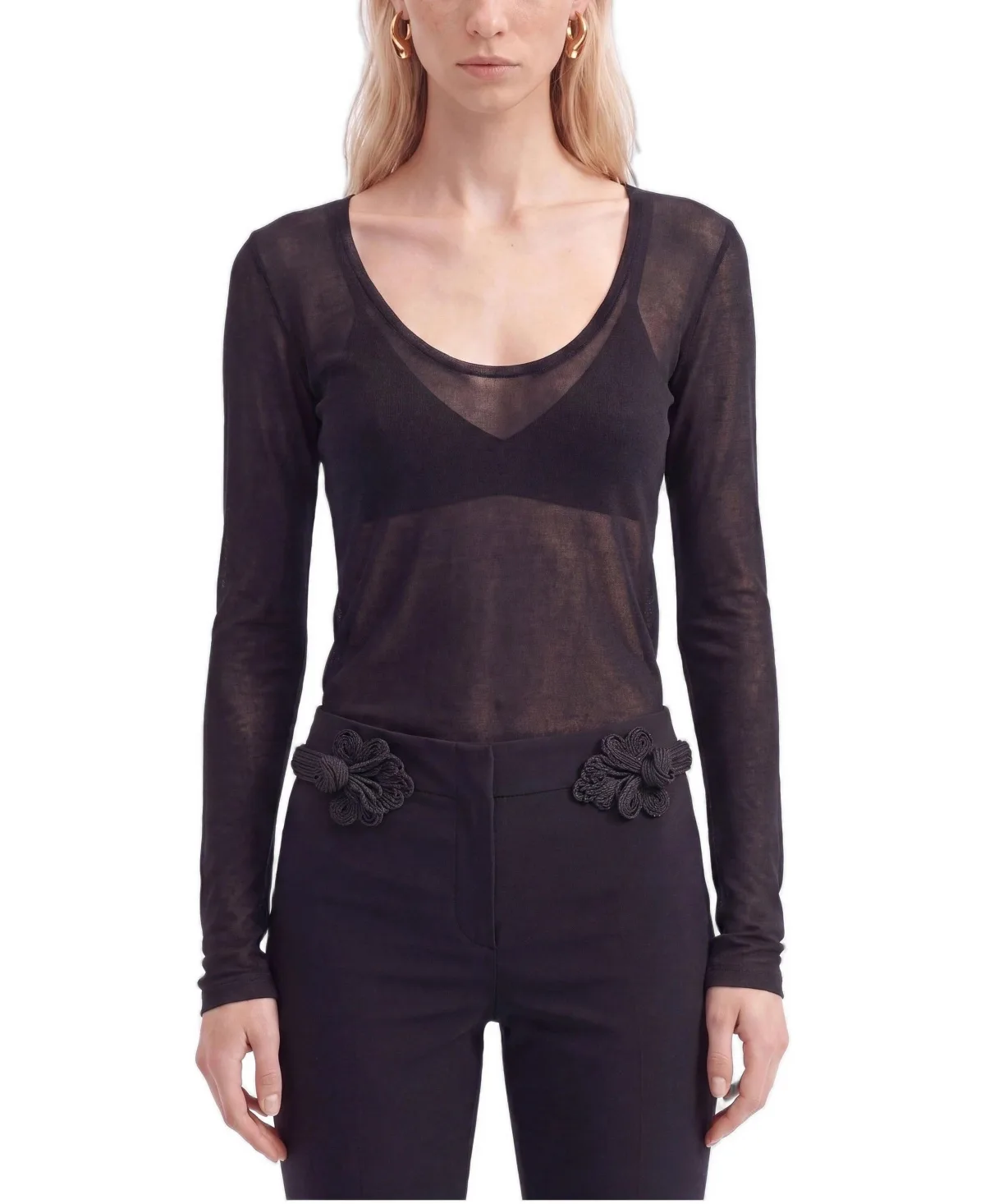 Sheer Knit Top by Nocturne