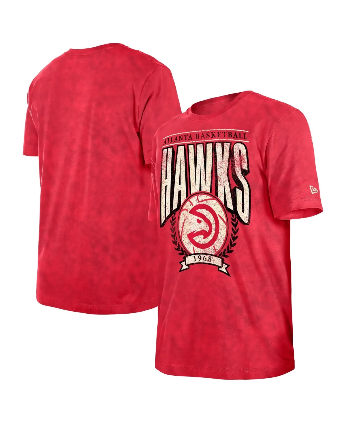 Atlanta Hawks Throwback Boxy Mineral Wash T-Shirt by New Era