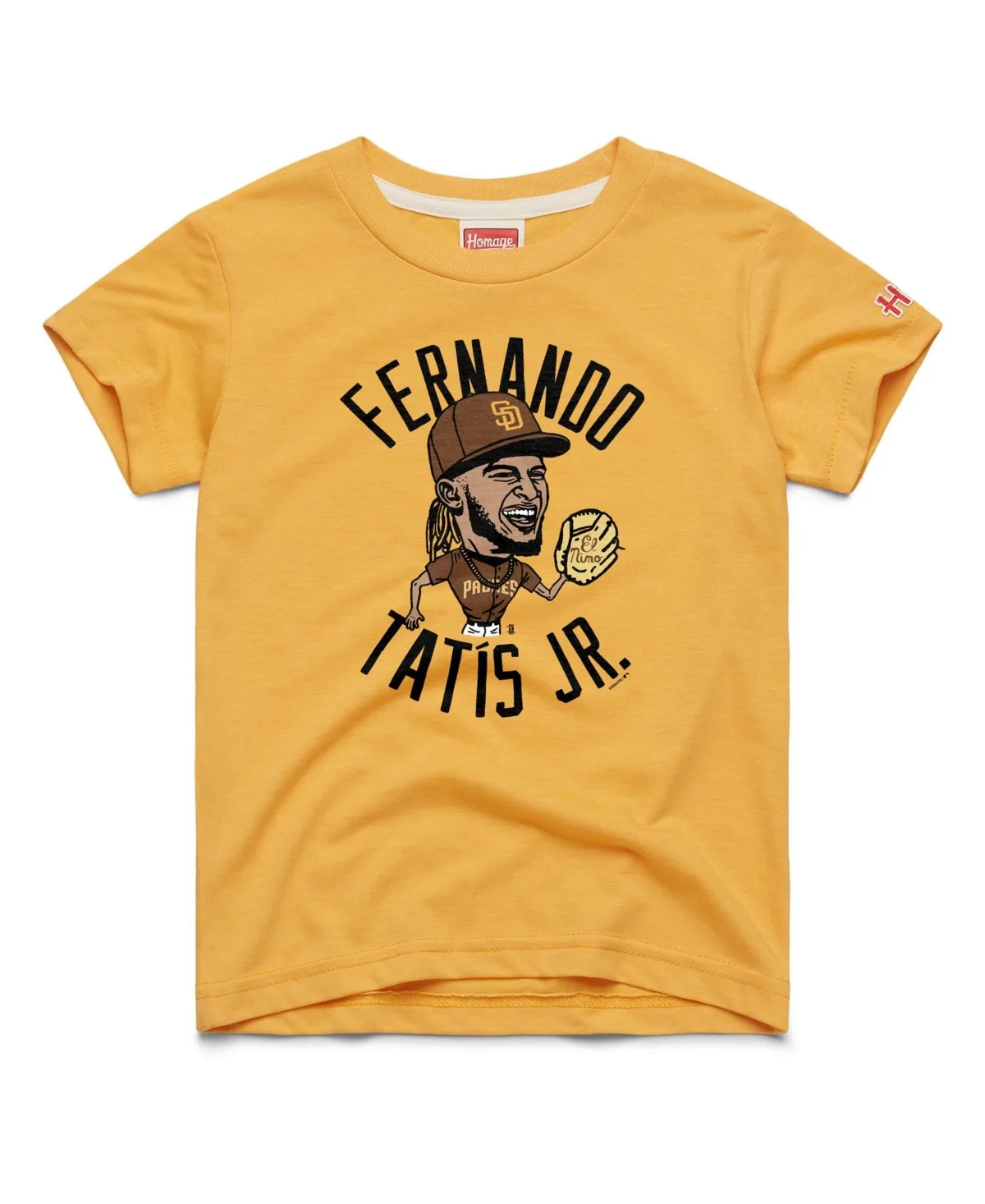 Fernando Tatis Jr. San Diego Padres Caricature Tri-Blend T-Shirt by Homage