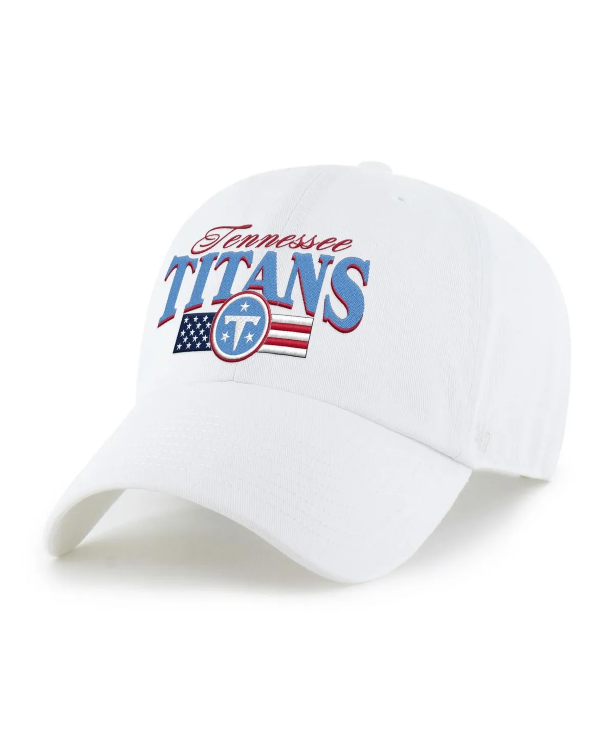 Tennessee Titans American Flag Adjustable Clean Up Baseball Cap by 47 Brand