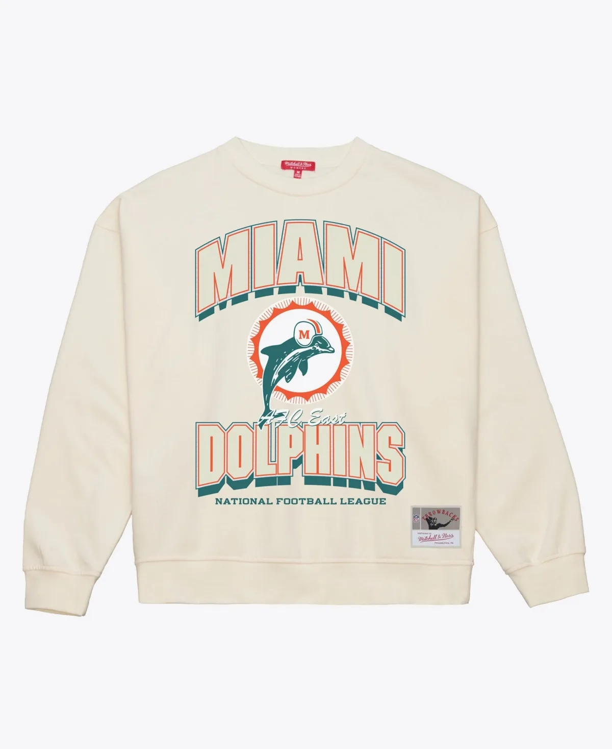 Miami Dolphins Tonal Arch Sweatshirt by Mitchell & Ness
