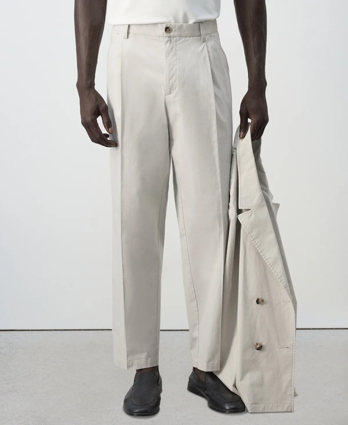 Cropped Relaxed-Fit Pants by Mango
