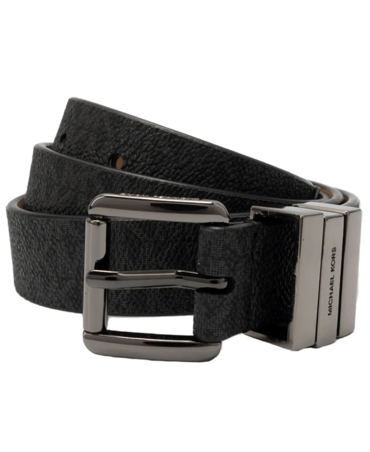 25mm 3-Keeper Logo Belt by MICHAEL Michael Kors