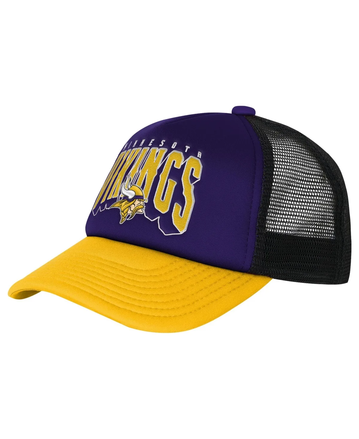 Minnesota Vikings Handoff Foam Front Panel Trucker Hat by Outerstuff