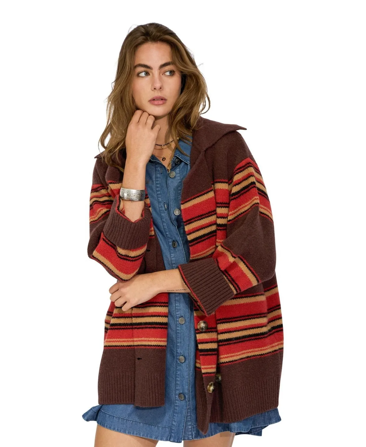 So Many Likes Oversized Knitted Cardi Coat by Belle & Bloom
