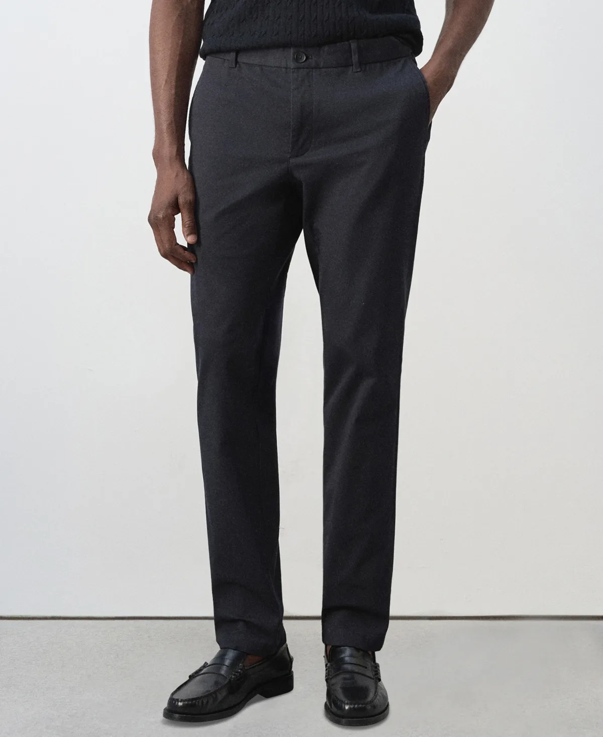 Barna Slim-Fit Twill Cotton-Blend Chino Pants by Mango