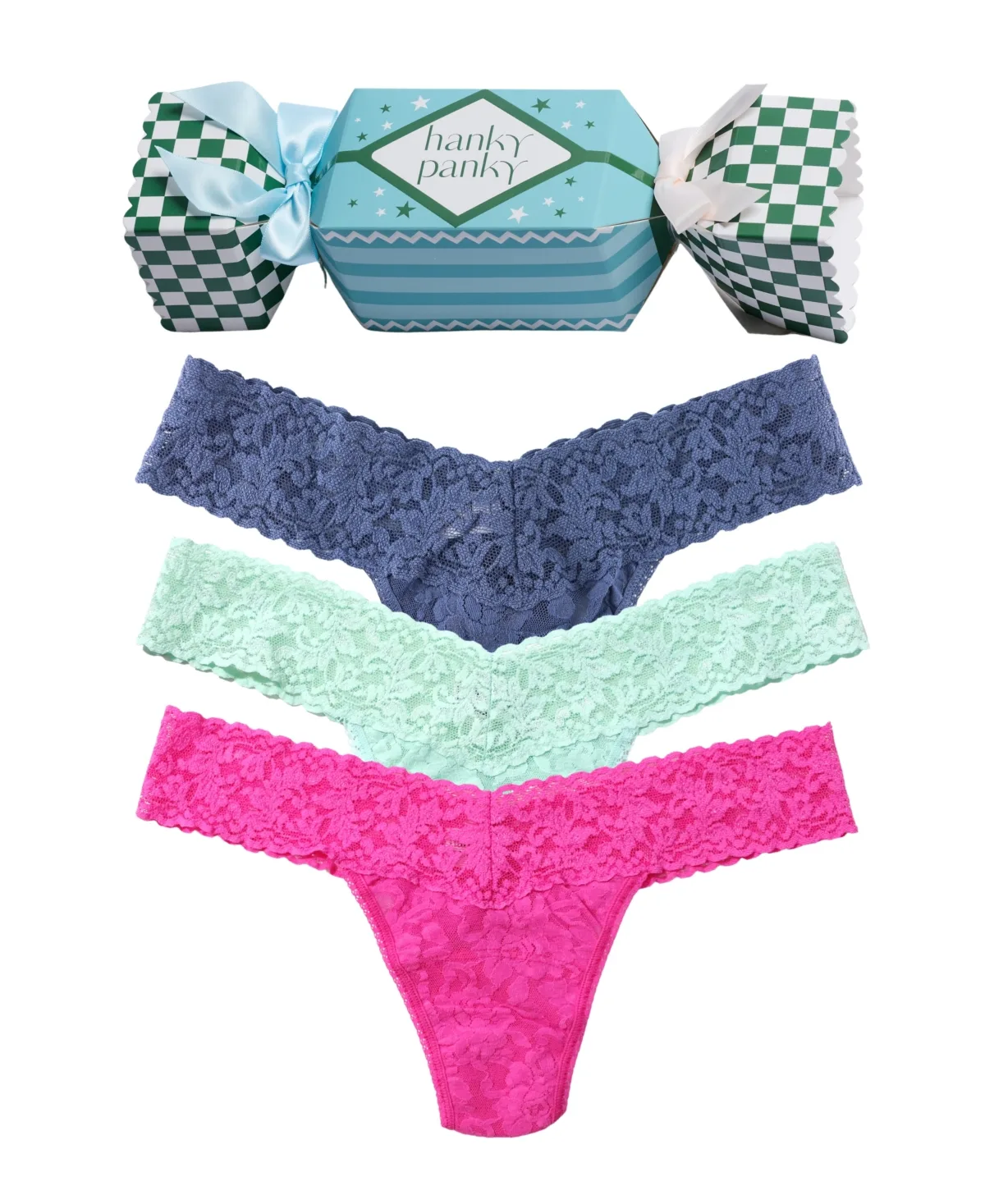 Lace Low-Rise Holiday Thong by Hanky Panky