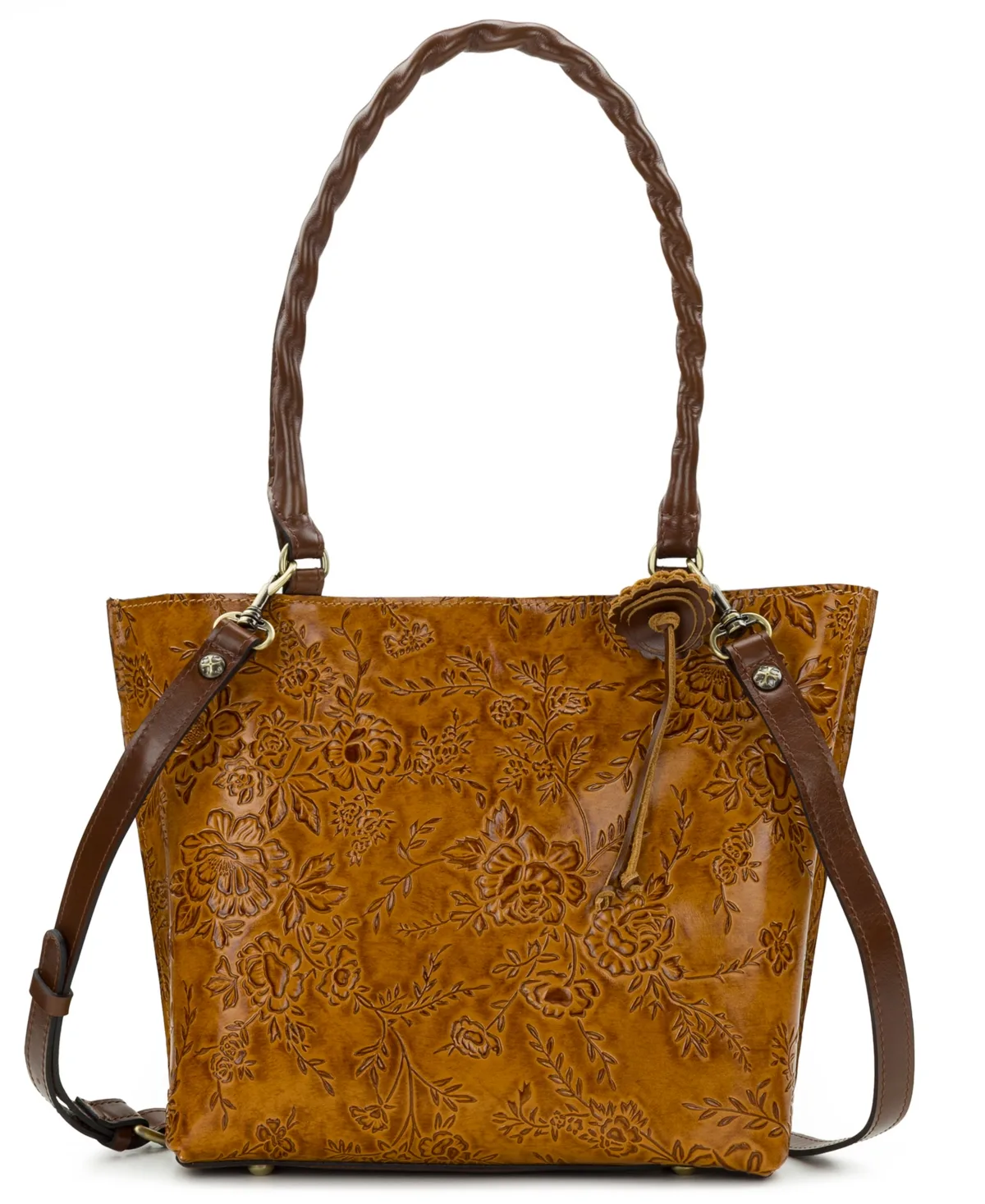 Alexia Full Grain Leather Structured Large Tote Handbag by Patricia Nash