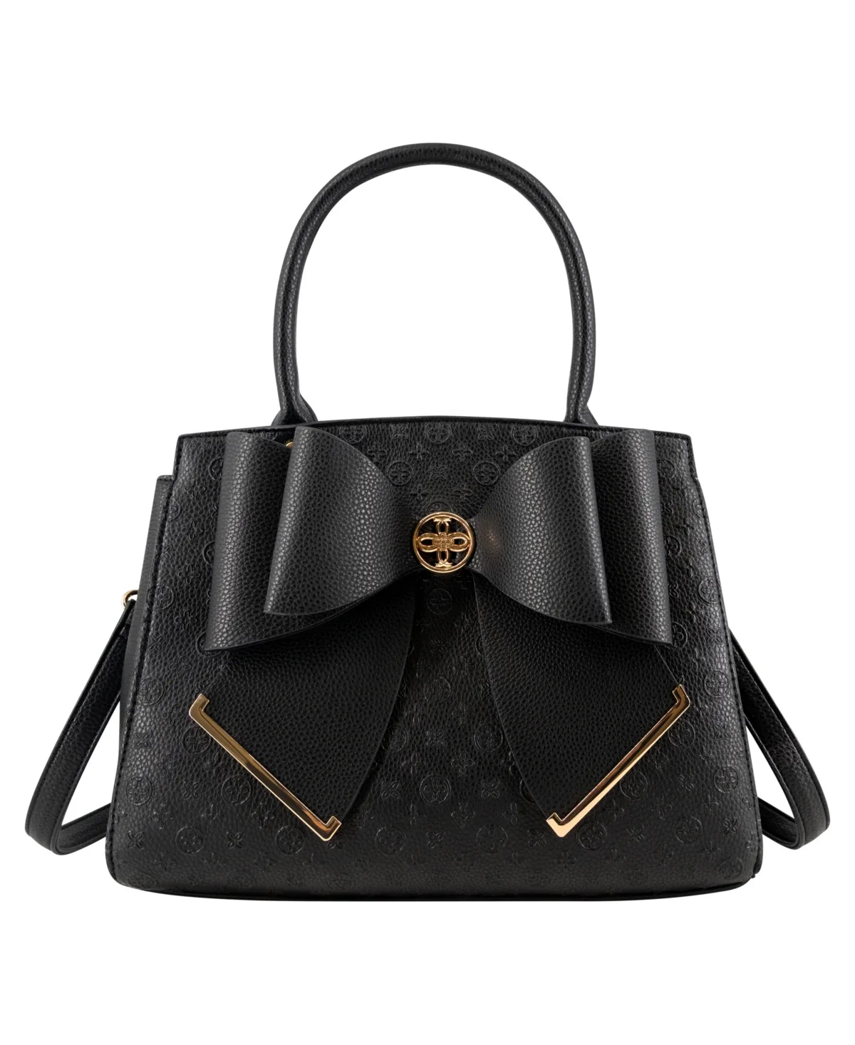 Royal Bow Gold-Tone Medium Satchel Handbag by Like Dreams