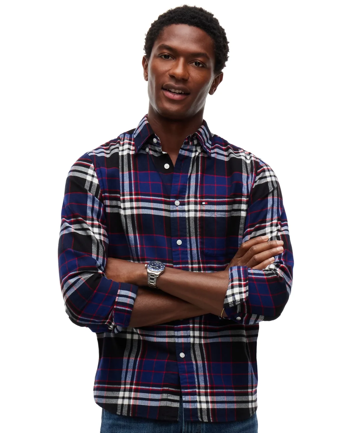 Hero Plaid Flannel Relaxed-Fit Shirt by Tommy Hilfiger