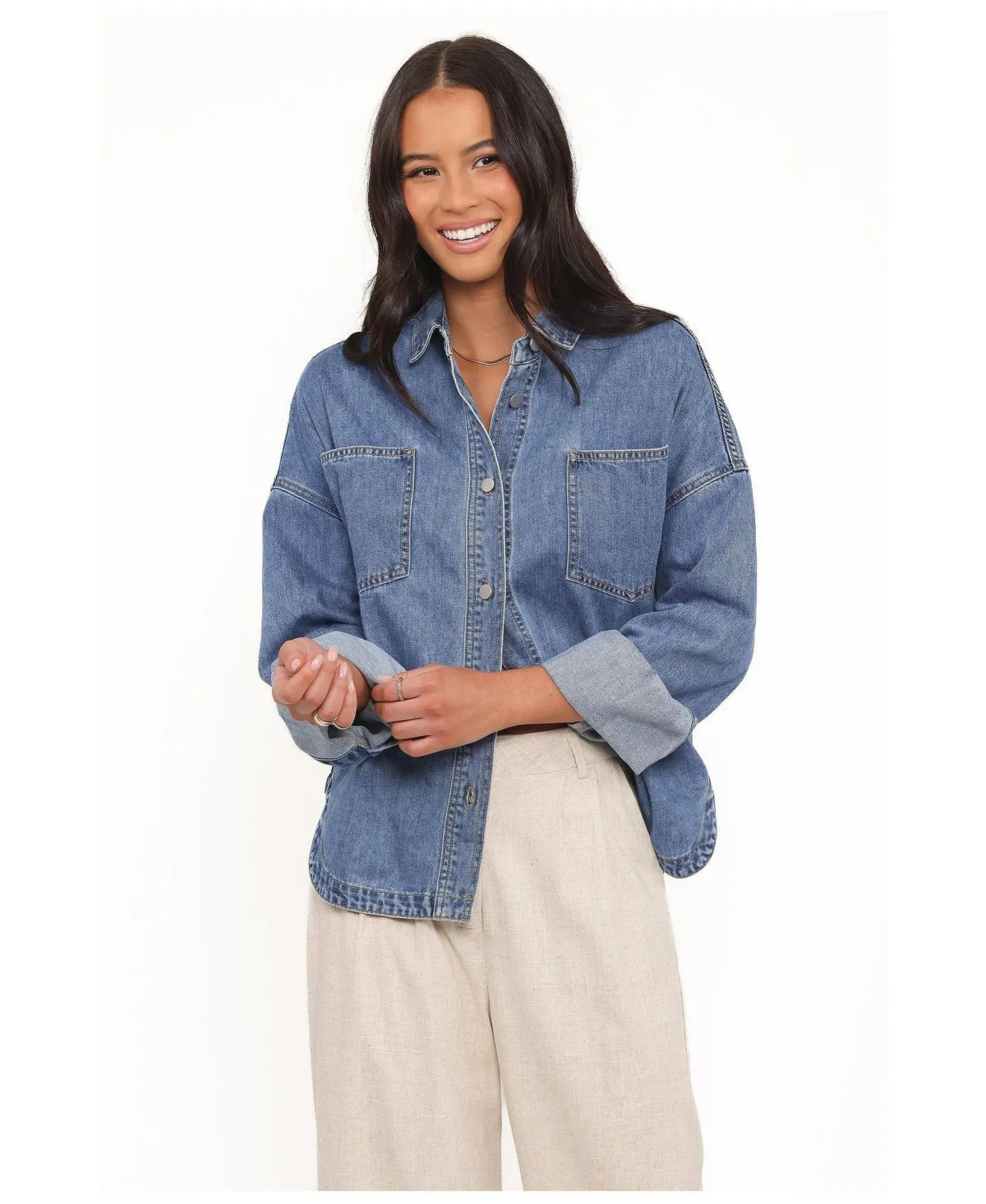 Cornelia Denim Shirt by Petal and Pup