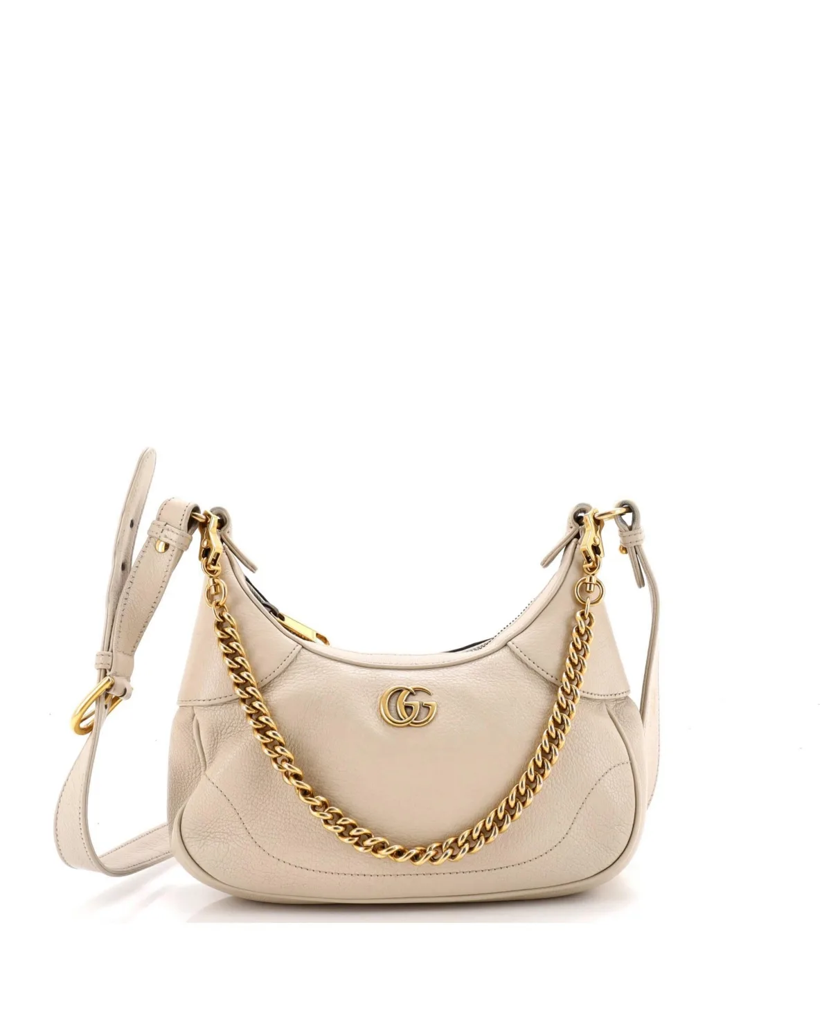 Pre-Owned Gucci Small Aphrodite Zip Shoulder Bag Leather by Gucci
