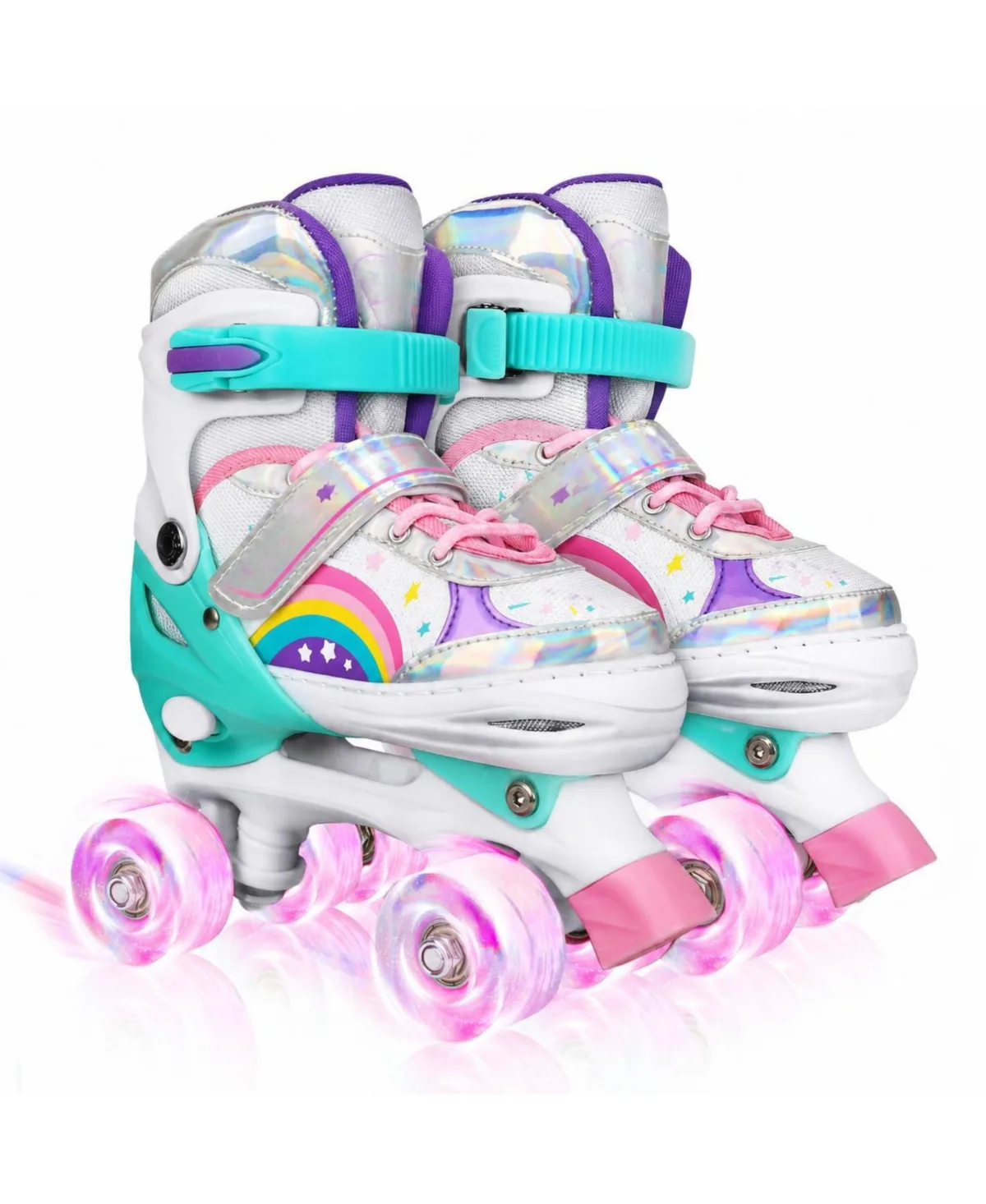 Adjustable Light Up Wheels Roller Skates by Magicorange