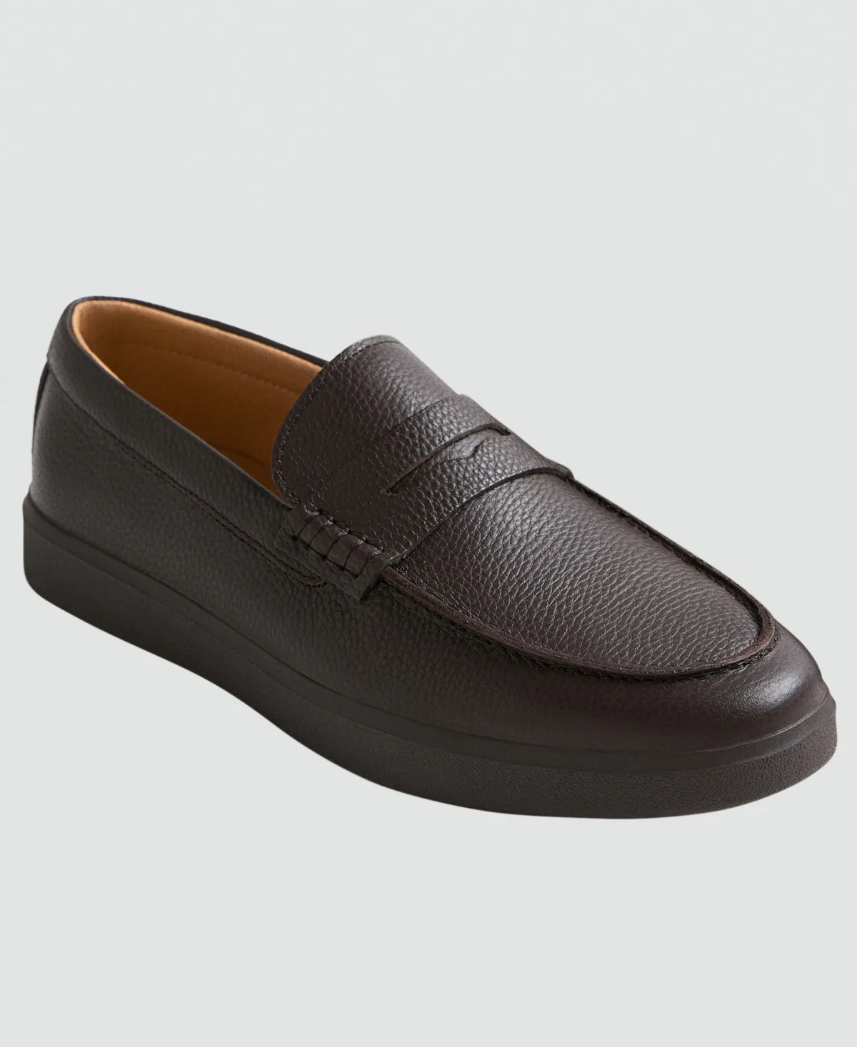 Leather Penny Loafers by Mango