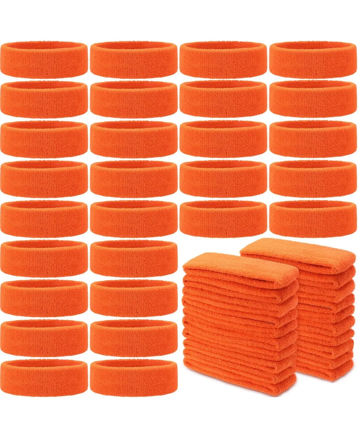 Athletic Terry Cloth Headbands, 24-Piece Set by Furlihong