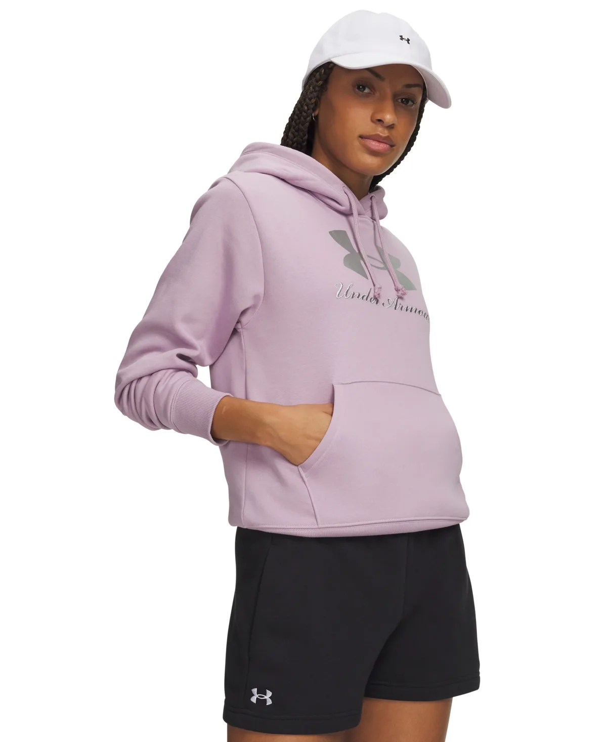 Rival Hooded Shimmer Sweatshirt by Under Armour