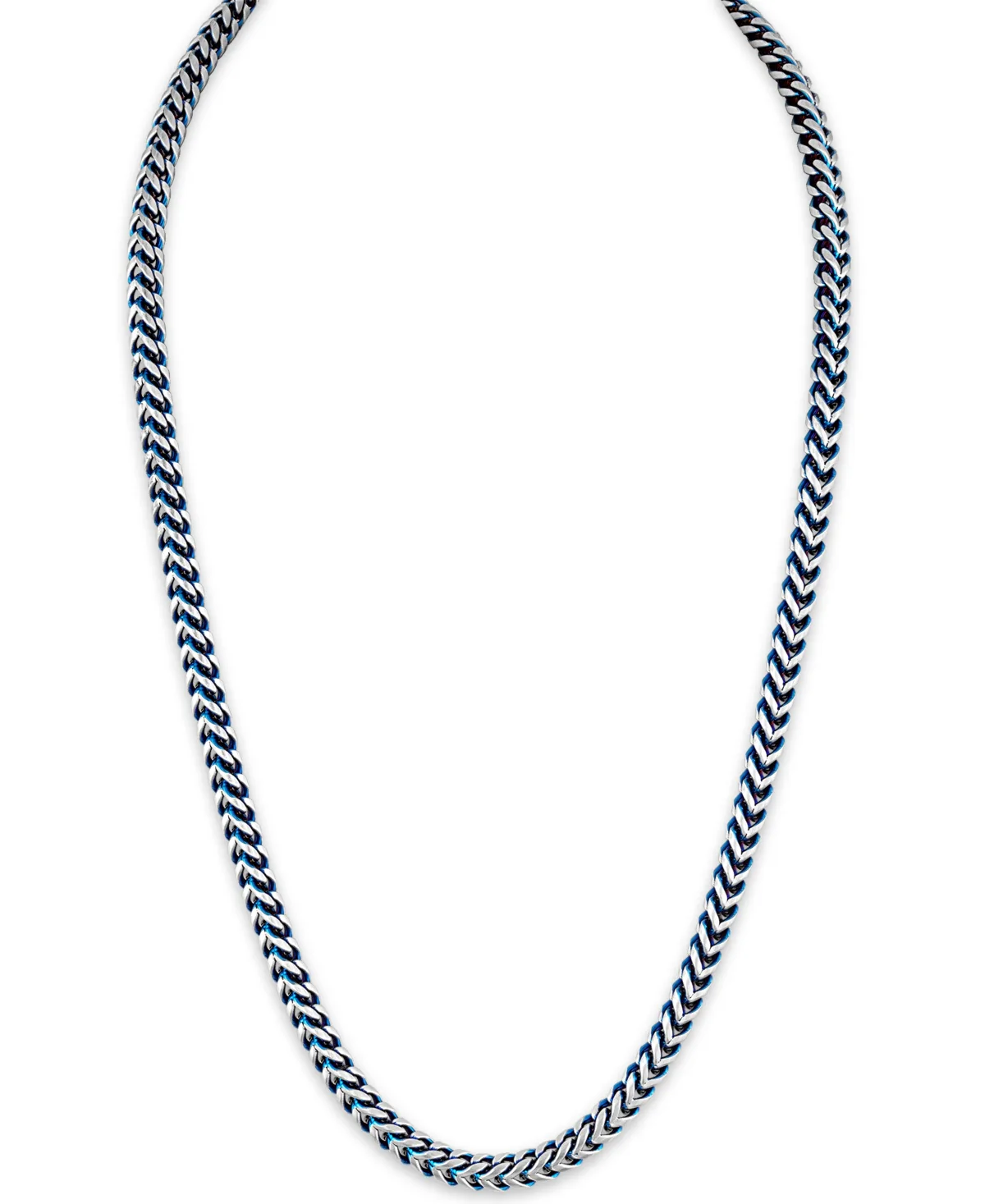 Fox Link Necklace in Stainless Steel by Esquire Mens Jewelry