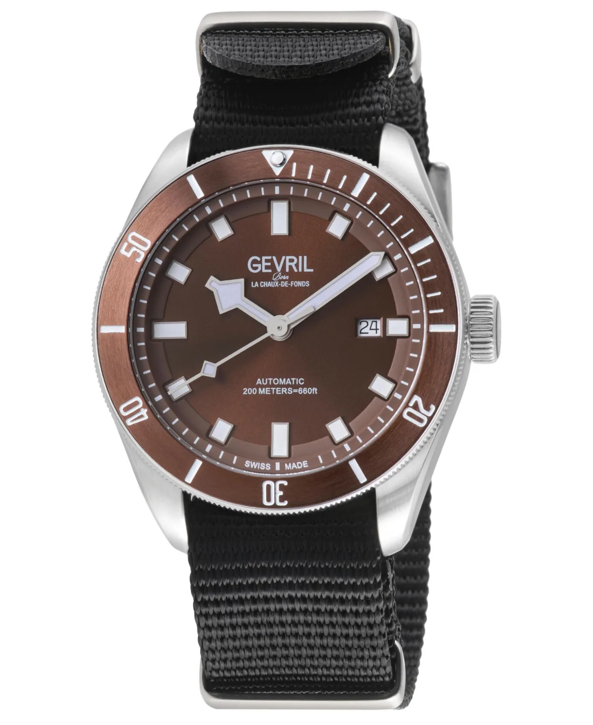 Yorkville Swiss Automatic Nylon Strap Watch by Gevril