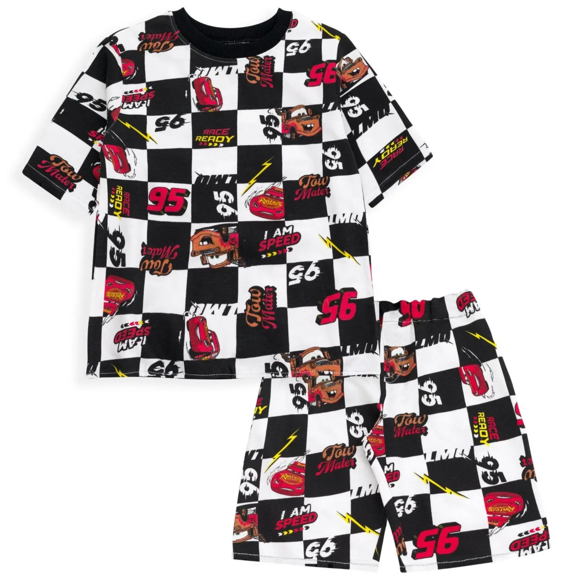 Disney Mickey Mouse Lion King Pixar Toy Story Rex Slinky Dog Buzz Lightyear T-Shirt and Shorts Outfit by Cars