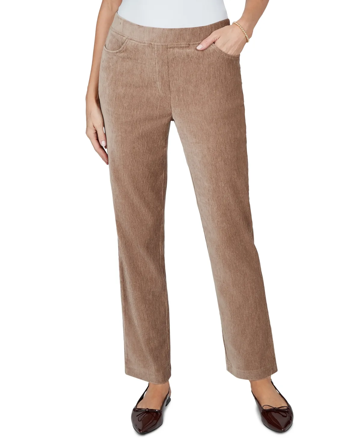 Classics Pull-On Straight Corduroy Pants by Alfred Dunner