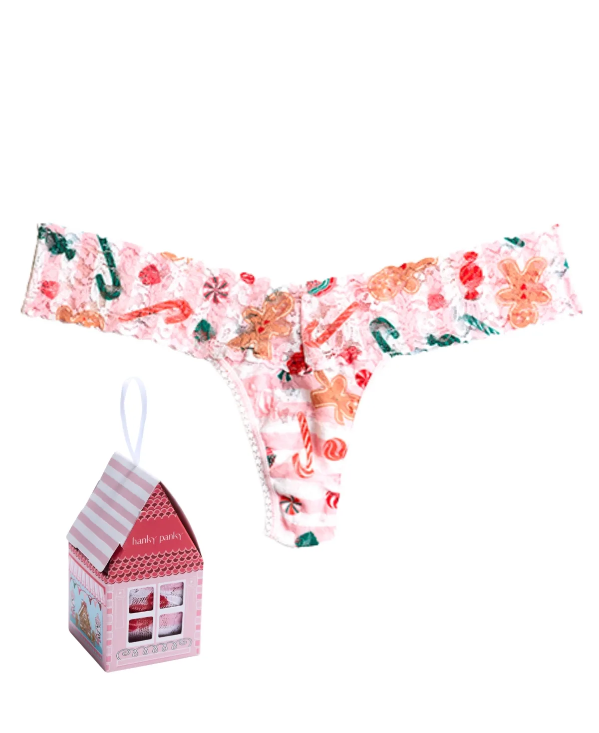 Lace Gingerbread House Low Rise Thong by Hanky Panky