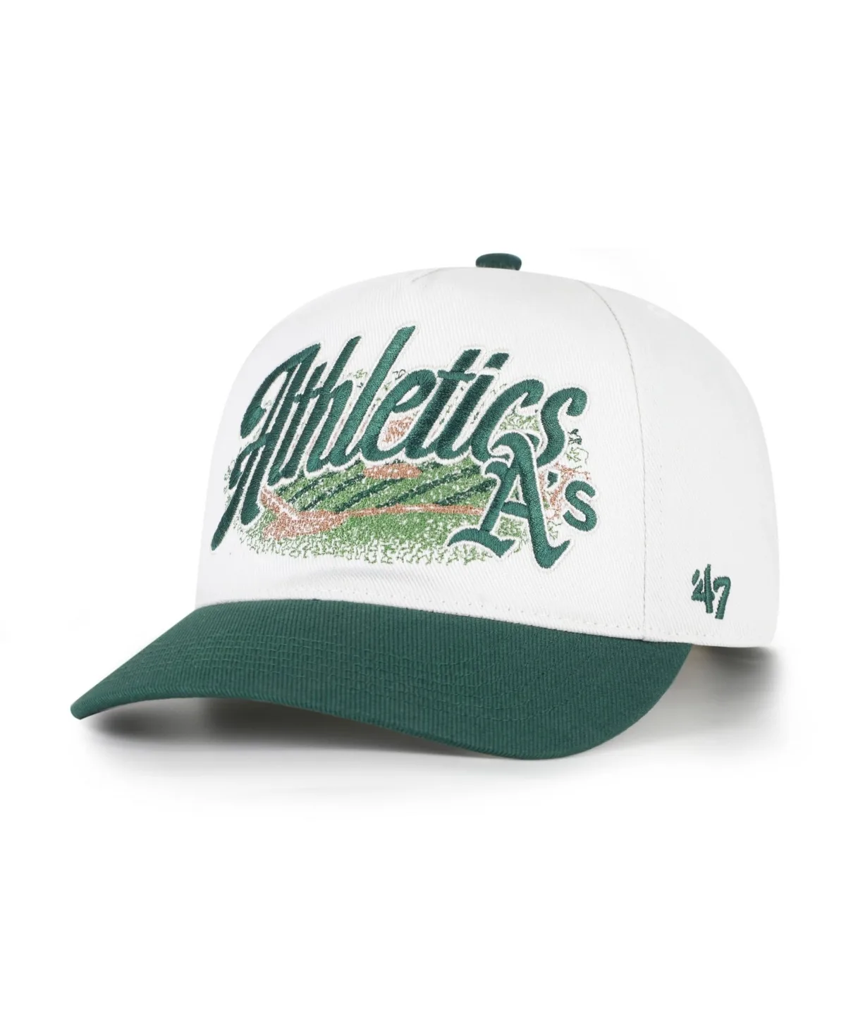 Oakland Athletics Adjustable Five-Panel Retro-Inspired Enfield Hitch Baseball Cap by 47 Brand