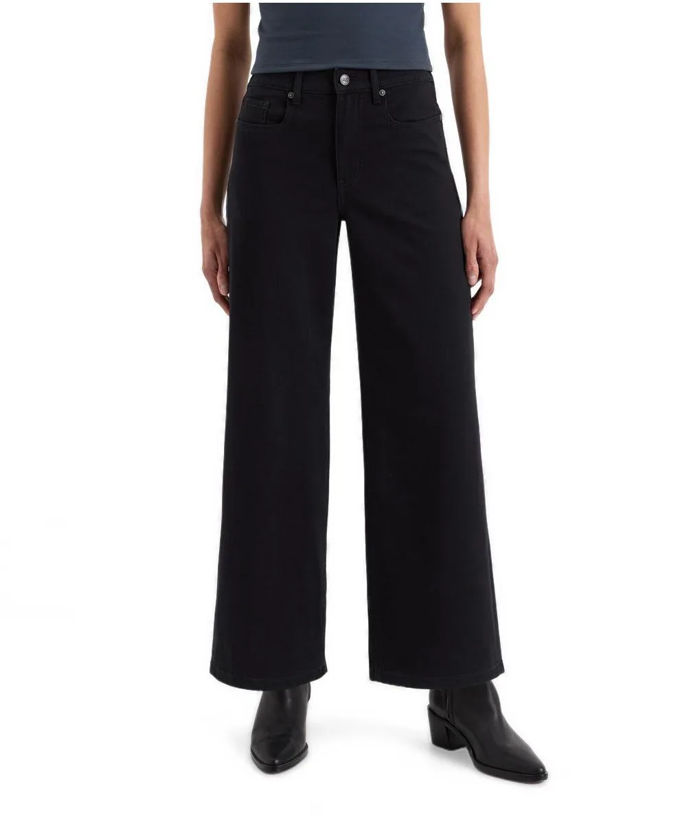 Organic Cotton All-Day Twill Wide Leg Pant