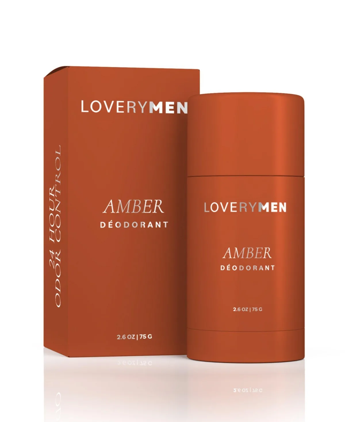 Amber Aluminum Free Deodorant Stick - 2.6oz 24 Hour Odor Control by Lovery