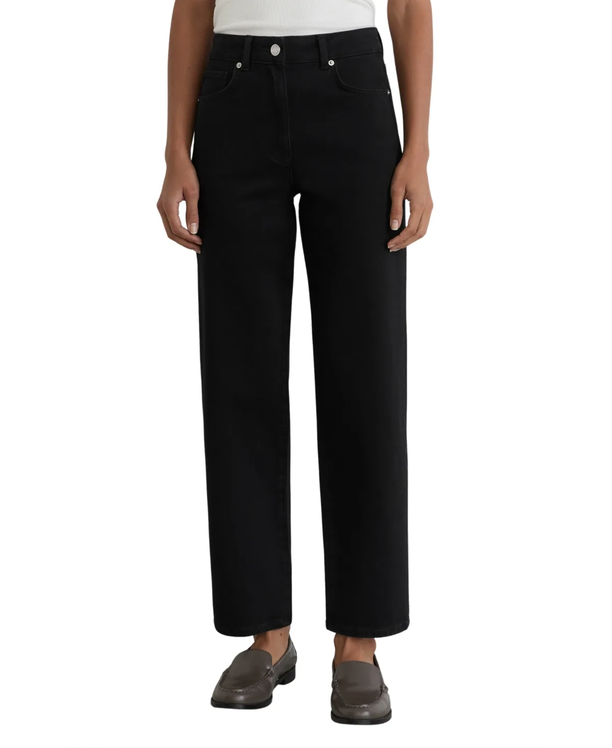 Selin Mid-Rise Straight-Leg Jeans