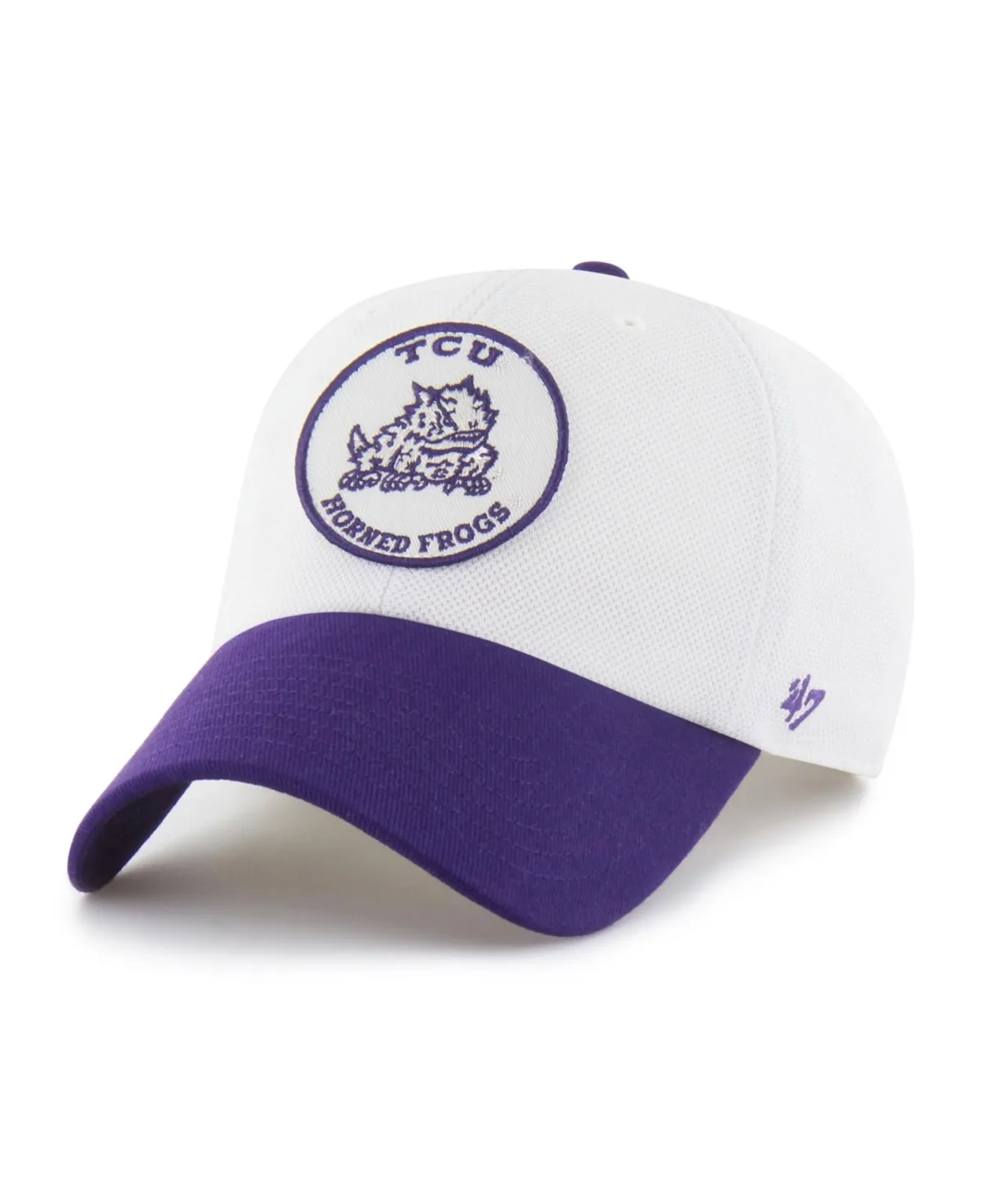 TCU Horned Frogs Embroidered Low-Crown Clean Up Baseball Cap by 47 Brand