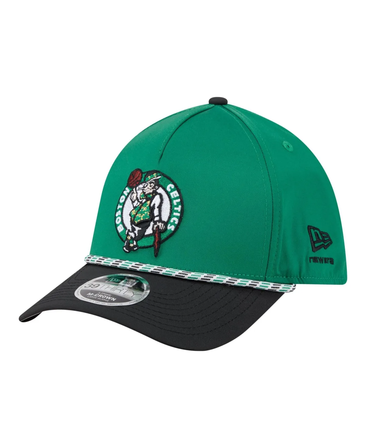 Boston Celtics Rope Embellishment 39THIRTY Stretch-Fit Baseball Cap by New Era