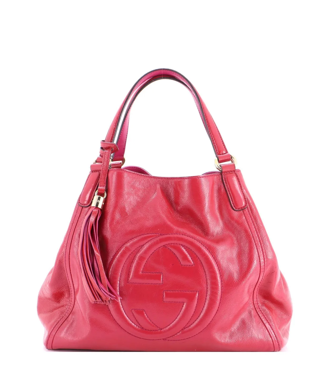 Pre-Owned Gucci Medium Soho Shoulder Bag Patent by Gucci