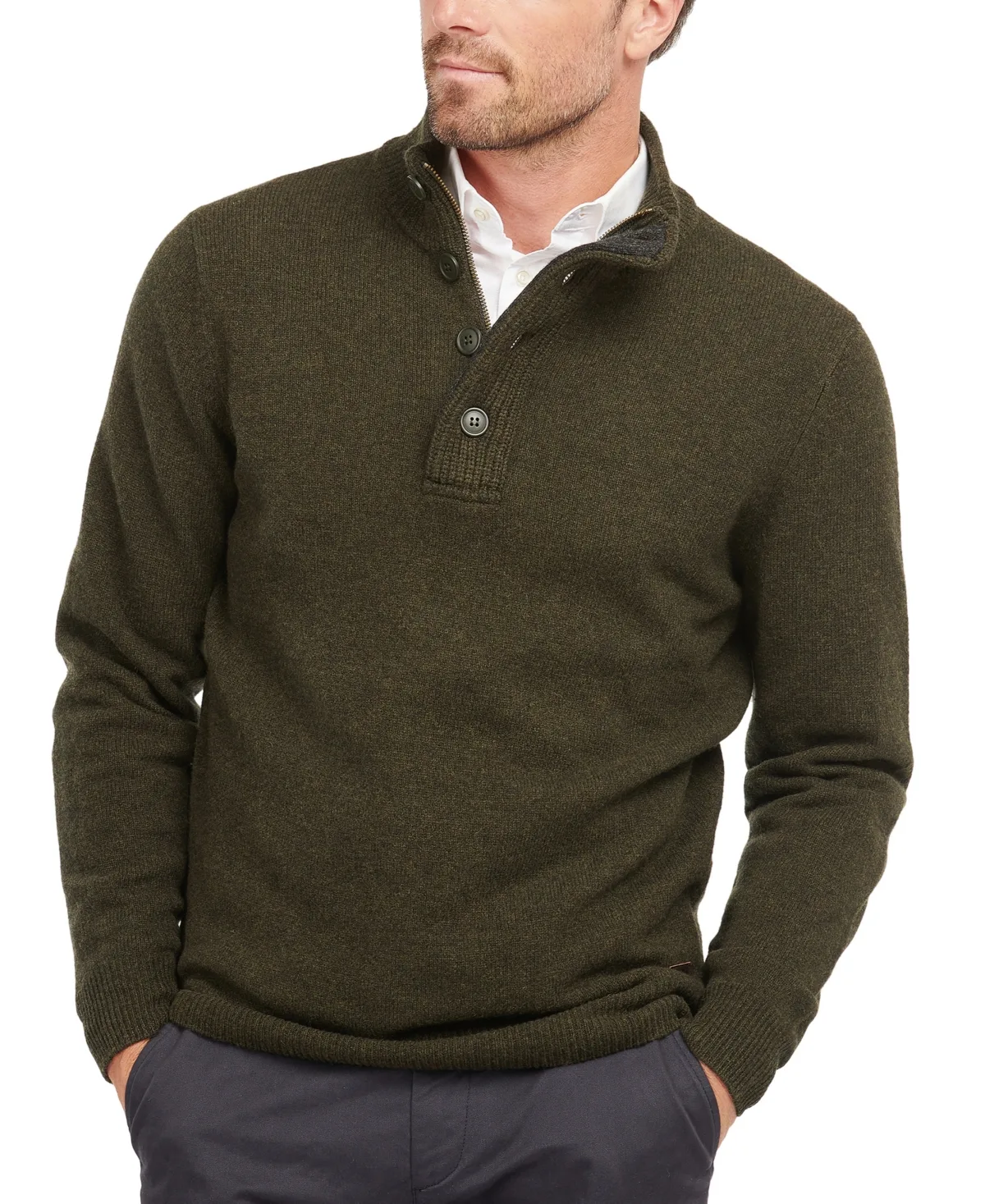 Essential Patch Half Zip by Barbour
