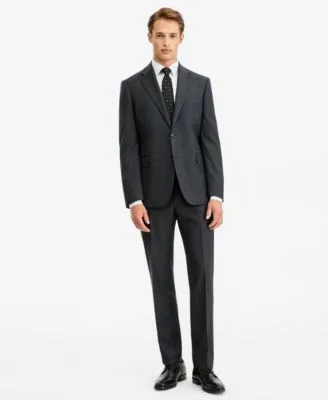 Modern Fit Plaid Wool Suit Separates by The Mens Store