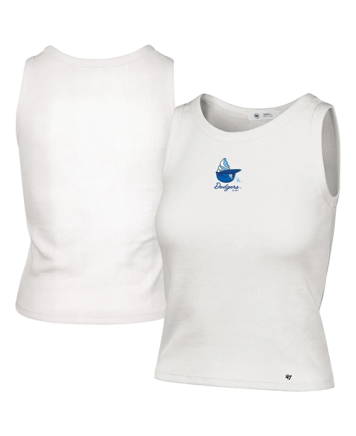 Los Angeles Dodgers Single Swirl Ribbed Baby Tank Top by 47 Brand