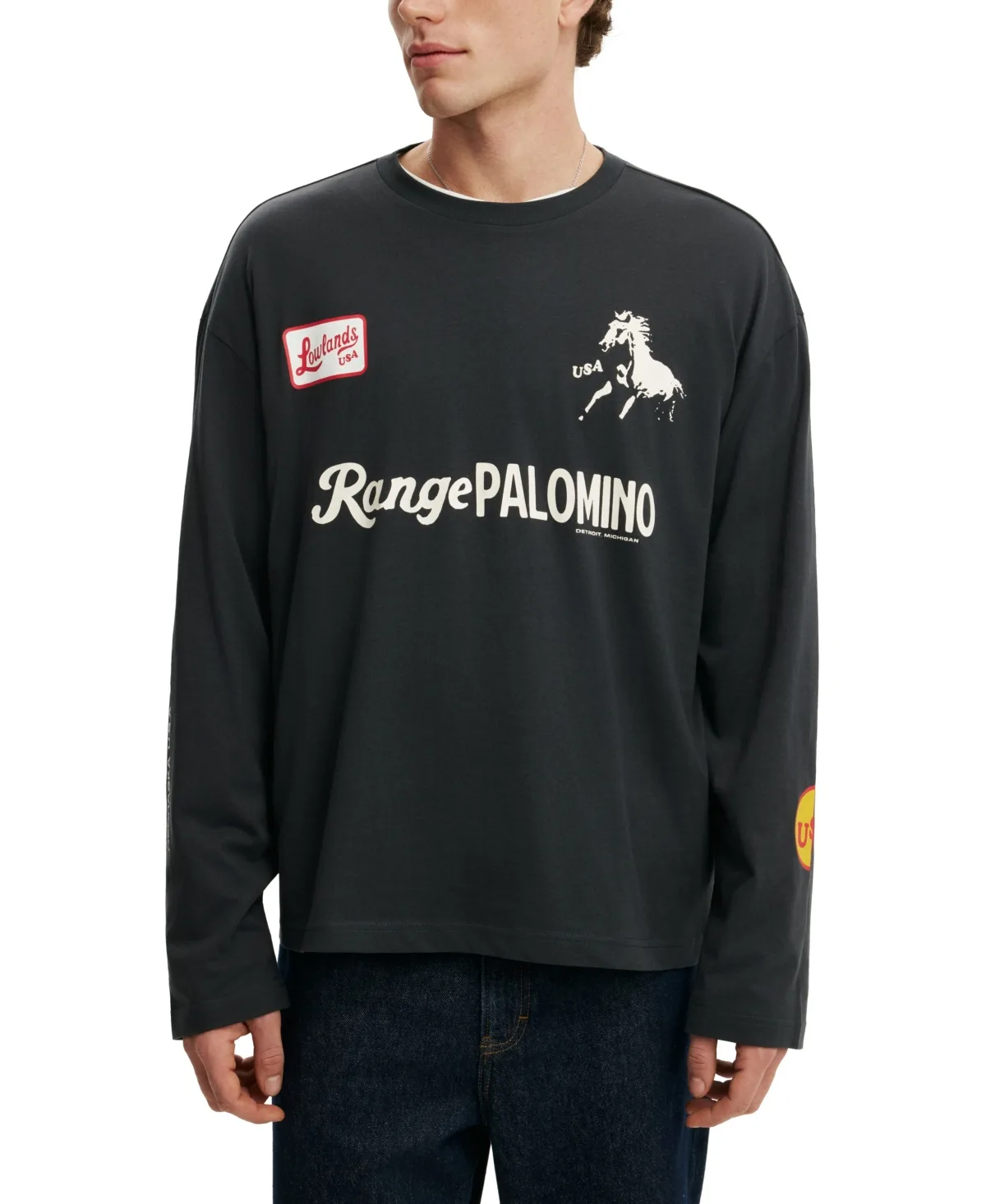 Long-Sleeve Graphic Regular-Fit T-Shirt by Cotton on