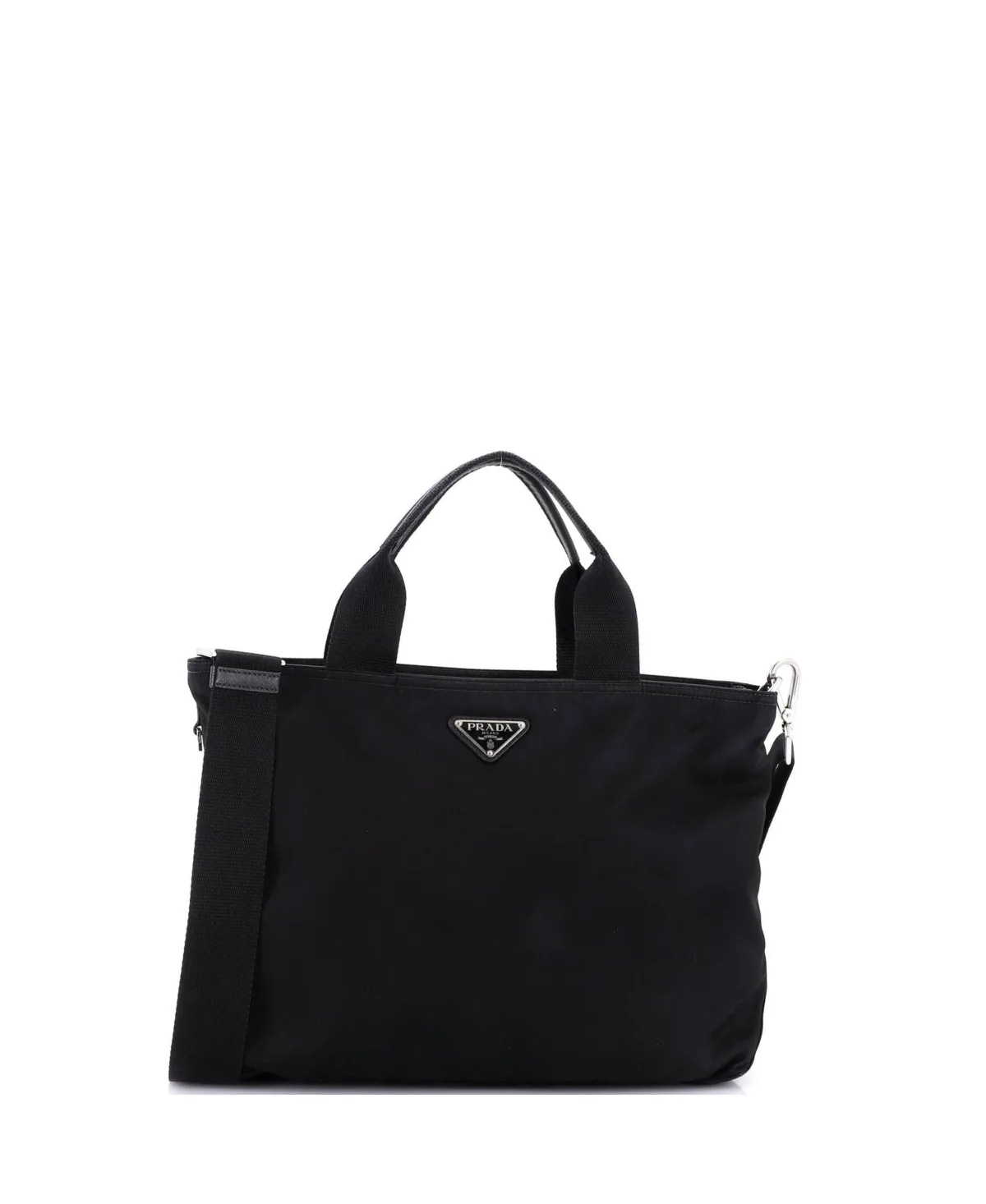 Pre-Owned Prada Small Vela Convertible Tote Tessuto by Prada