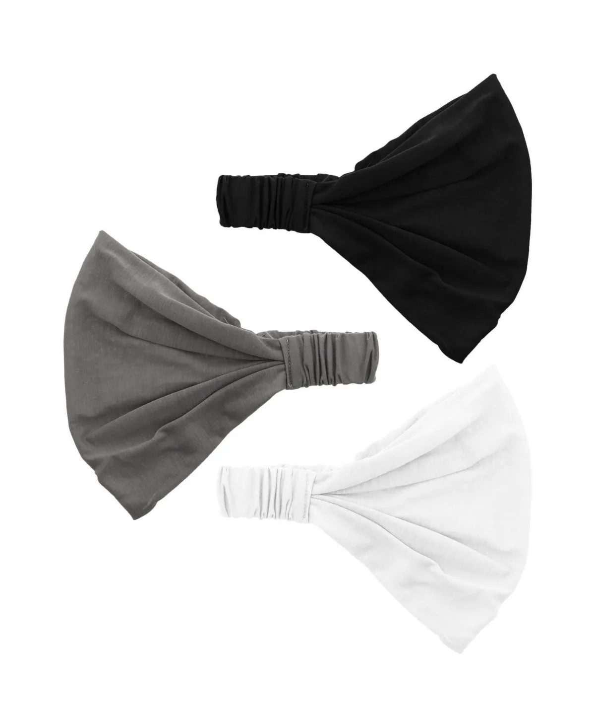 3 Pack Wide Boho Yoga Stretchy Cotton Hairbands by Peneyon