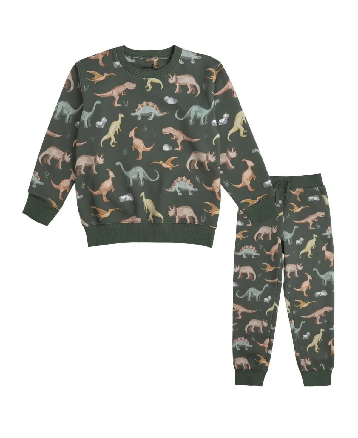 Dinosaurs Rock Sweatshirt and Jogger Set by Sweet Wink