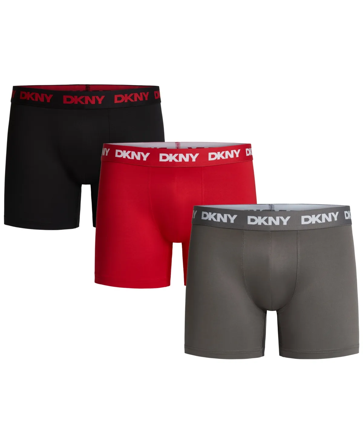 Flex Microfiber Logo Waistband Boxer Briefs, 3-Pack