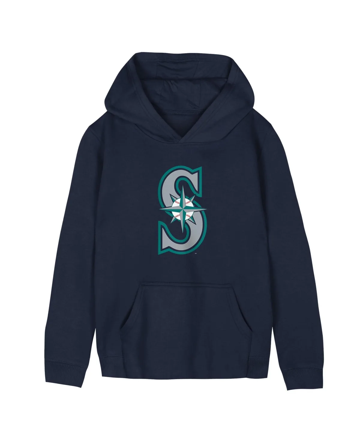 Seattle Mariners Primary Logo Fleece Hoodie by Outerstuff