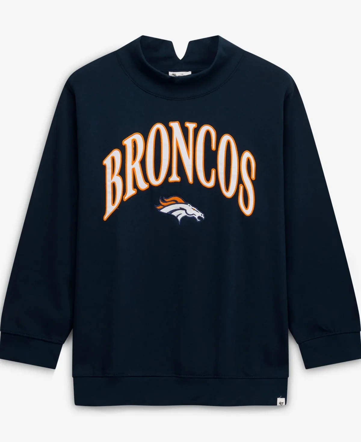 Denver Broncos Vantage Mock Neck Pullover by 47 Brand