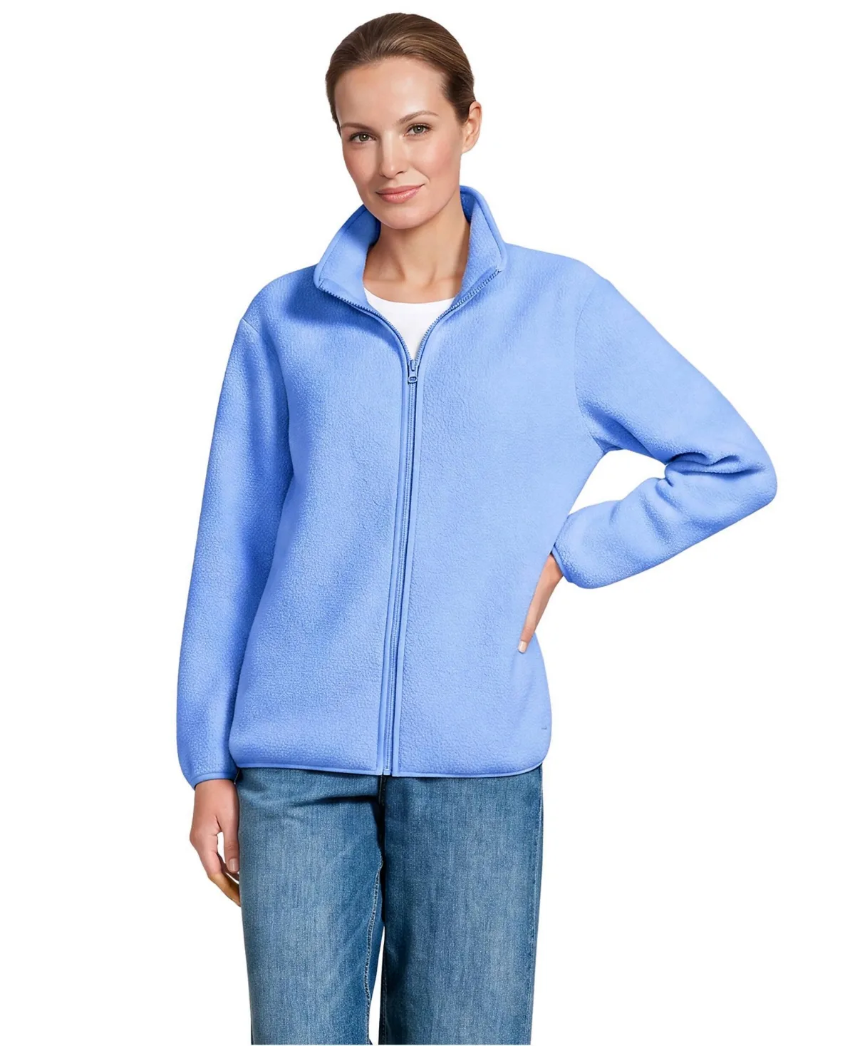 Cozy High Pile Full Zip Fleece Jacket