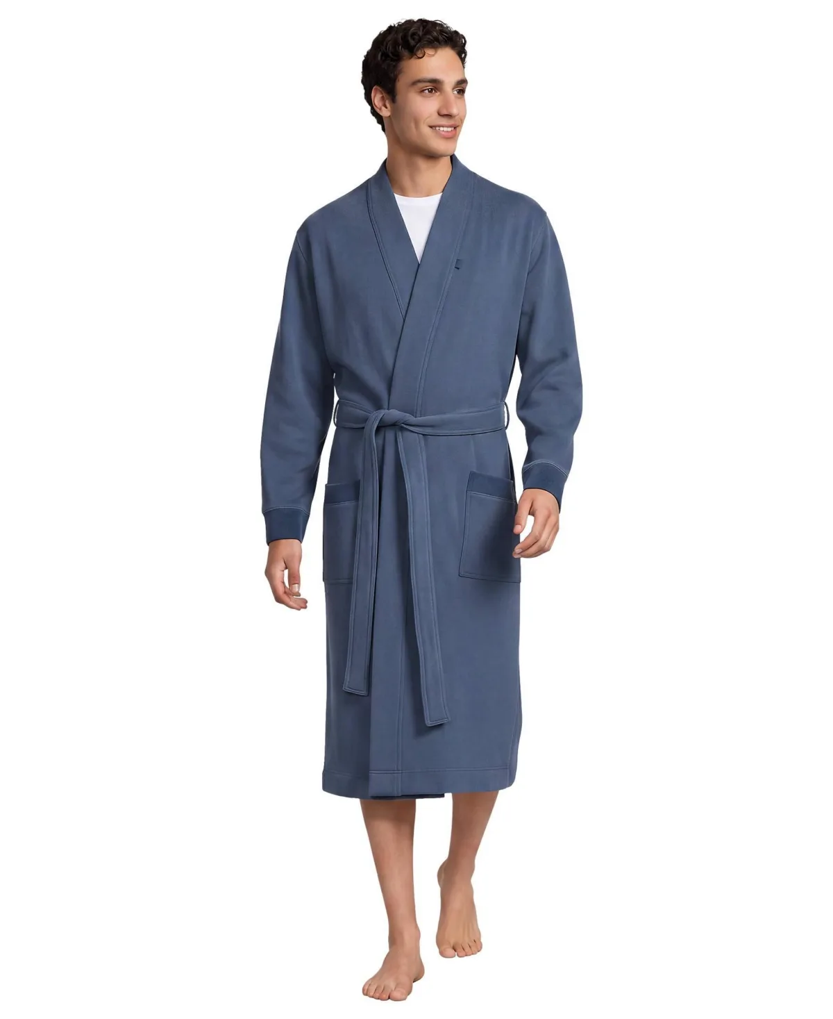 Serious Sweats Calf Length Robe by Lands' End