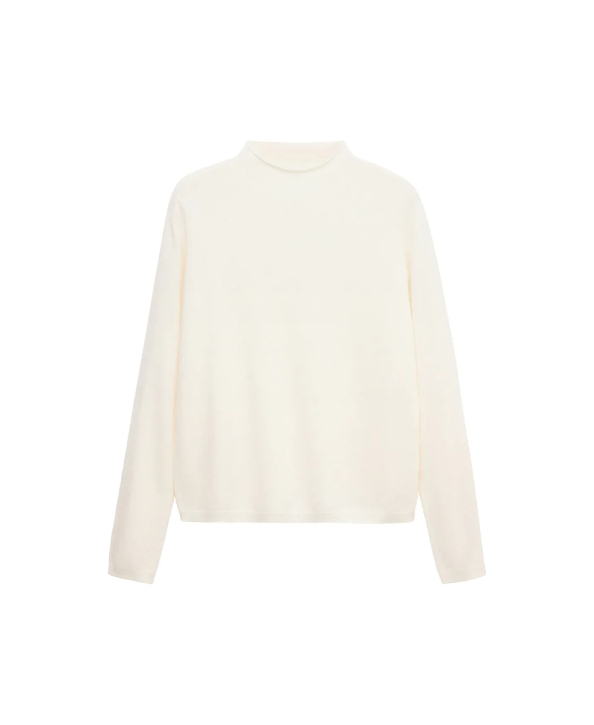 Selection Cashmere Mock-Neck Lightweight Sweater by Mango