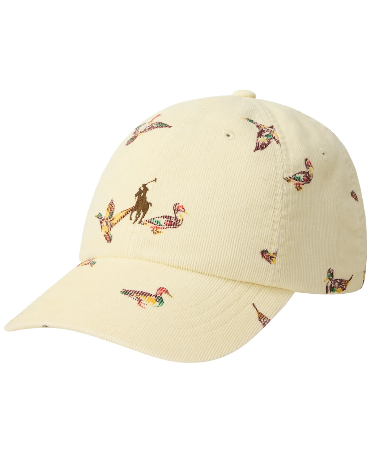 Corduroy Duck-Print Baseball Cap by Polo Ralph Lauren