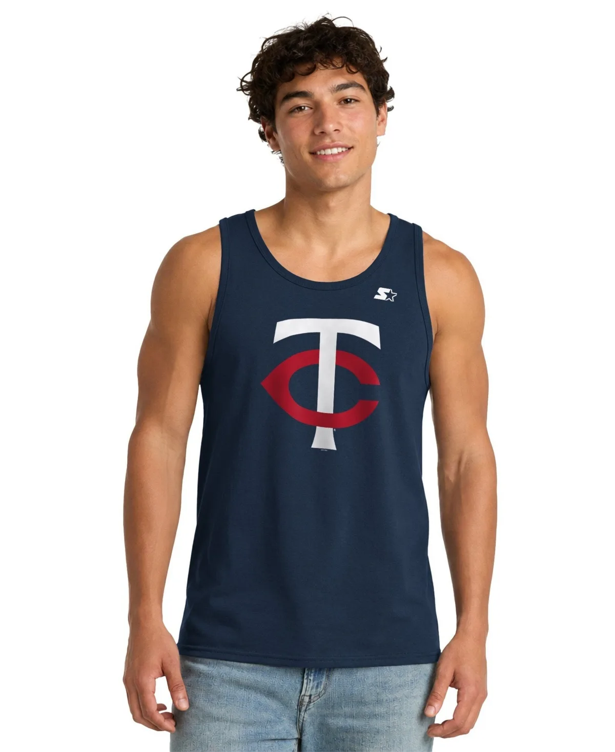 Minnesota Twins Screen-Print Graphic Sleeveless Tank Top by Starter